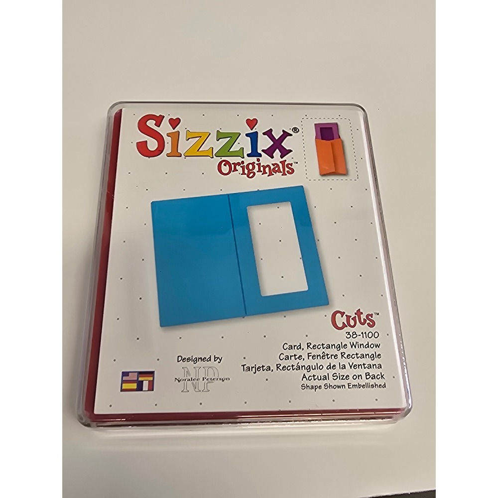 Sizzix Originals Card Rectangle Window Die 38-1100 Noralee Peterson Provo‎ Craft